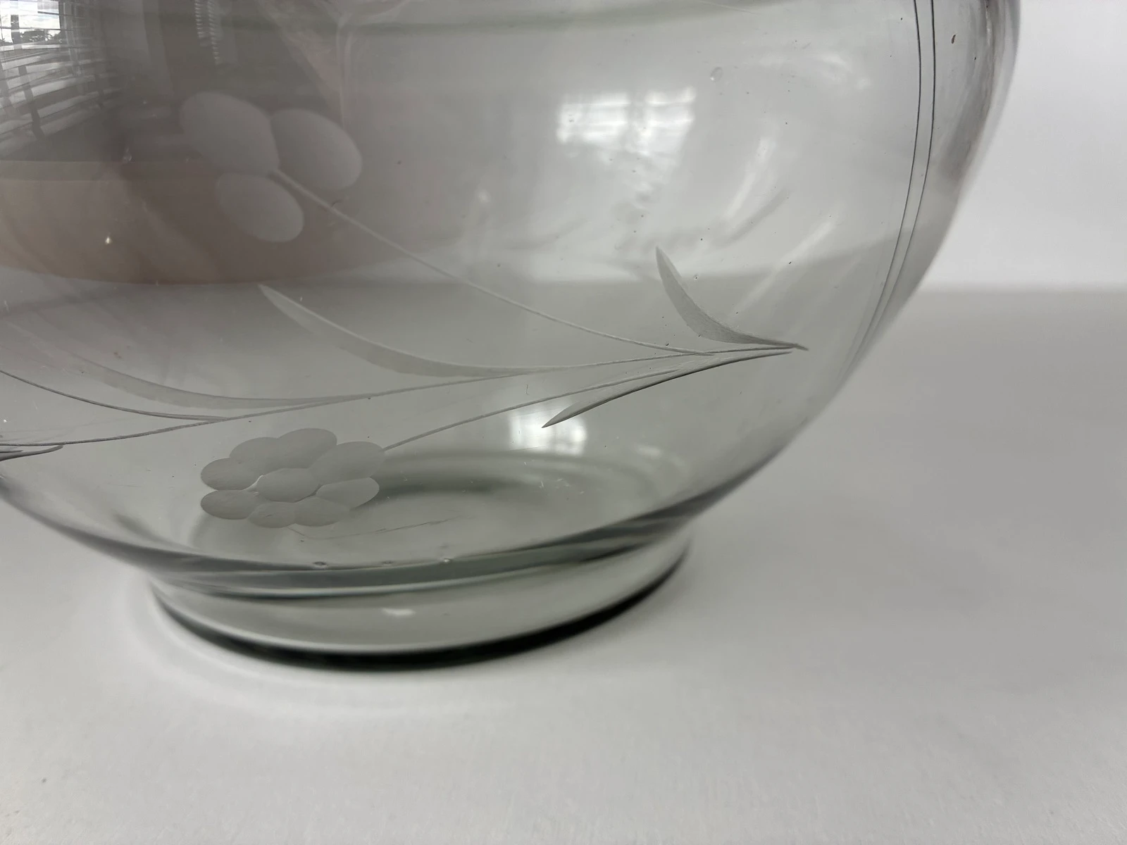 Vintage glass candy jar with lid – photo 6
